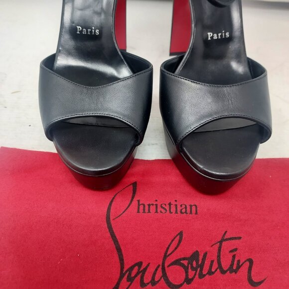 Christian Louboutin Black Sandaloo Platform Sandal - Picture 10 of 14